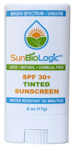 2 PACK: Organic Sunscreen Stick - Tinted, SPF 30+ (0.6oz)