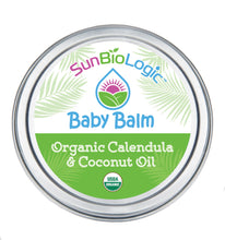 Our nourishing Baby Balm features Organic Calendula and Coconut Oil to provides all day skin protection. Our natural ingredients help restore skin balance, moisturize after bathing, relieve eczema, soften skin, and protect against diaper rash.  Please note: this product does not contain mineral zinc and does not provide broad spectrum UVA/UVB sun protection.