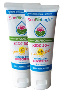 2 PACK: Organic Sunscreen - Kids SPF 30+ (2oz)